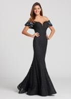 Ellie Wilde - Ew118132 Lace Off Shoulder Mermaid Dress