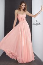 Alyce Paris B'dazzle - 35500 Long Dress In Blush