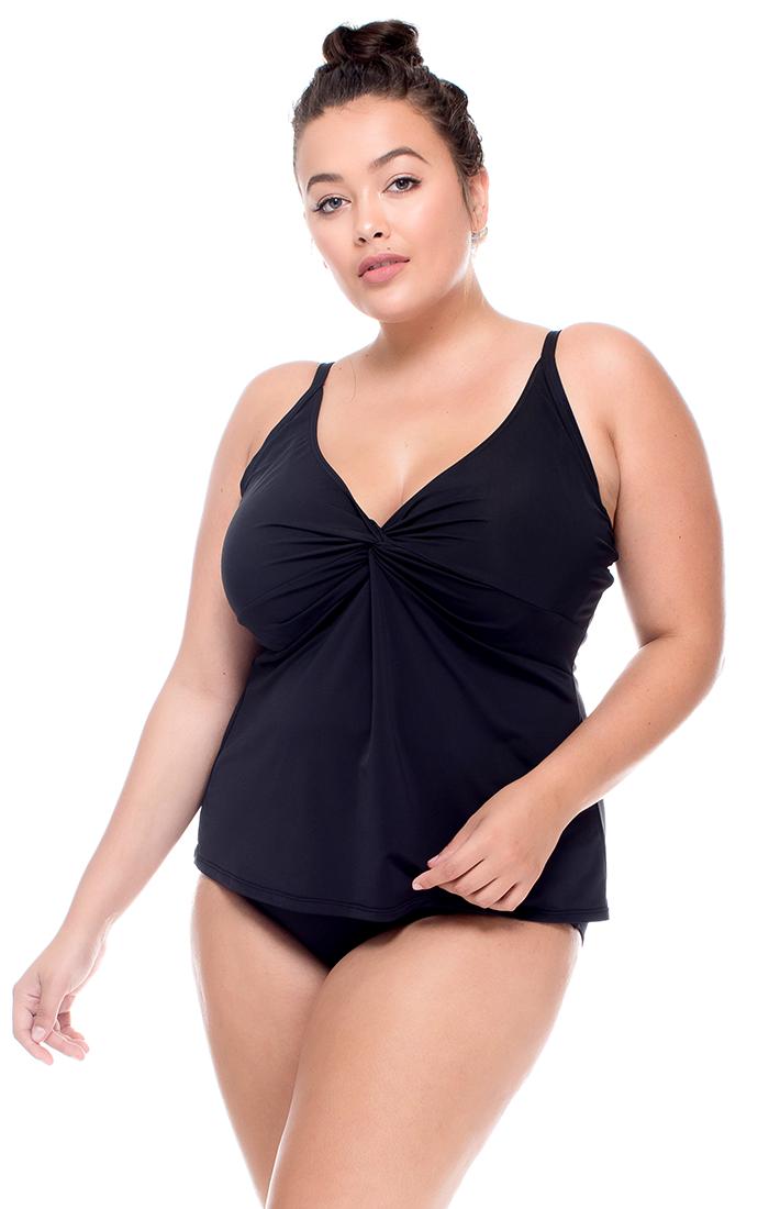 Curve Swimwear - Forever Tankini Top 377f/gblck