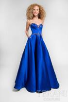 Terani Prom - Crystal Beaded Sweetheart Satin Ball Gown 1712p2893