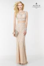 Alyce Paris - 6611 Prom Dress In Nude White