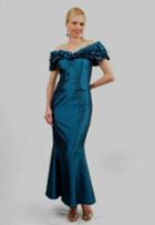 Daymor Couture - Two Piece V-neck Trumpet Dress 103