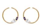 Bonheur Jewelry - Aveline Gold Lapis Lazuli Earrings