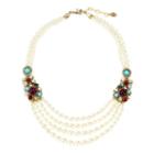Ben-amun - Byzantine Pearl Necklace With Stones