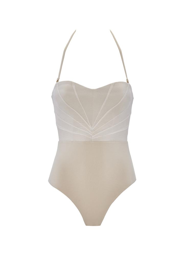 Gillia Clothing - Bardot In Beige Color