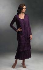 Cameron Blake - 13675 Tea Length Ensemble With Floral Pattern