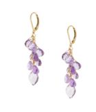 Lori Kaplan Jewelry - Lavender Amethyst Cluster Vermeil Earrings