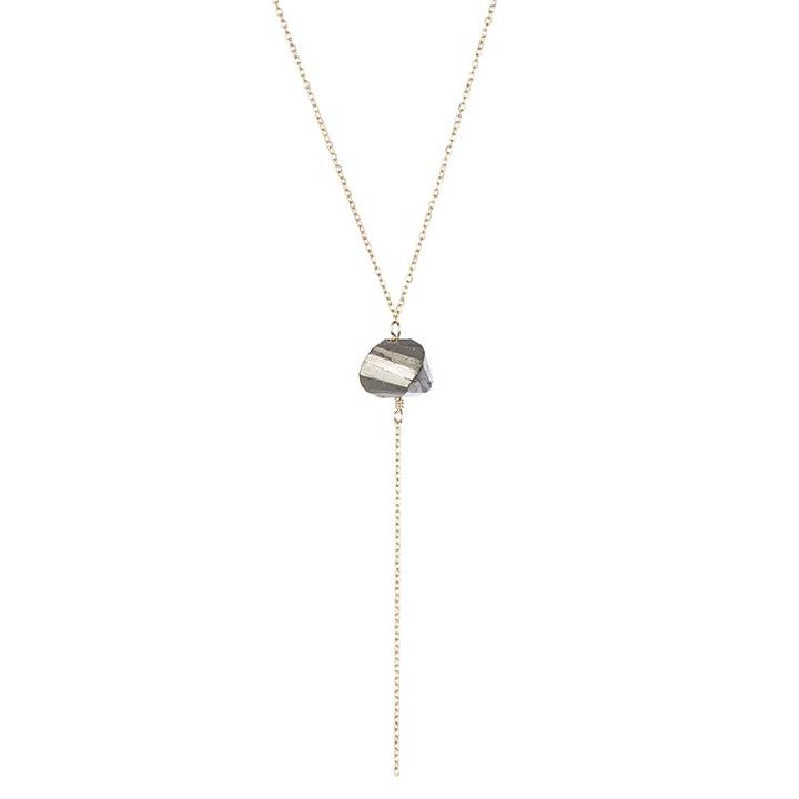 Ashley Schenkein Jewelry - Telluride Gemstone Y - Drop Necklace