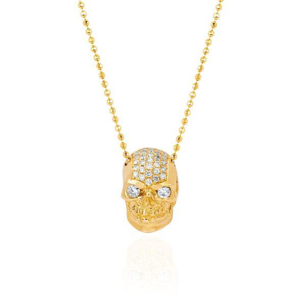 Logan Hollowell - New! Pave Celtic Skull Necklace
