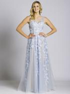 Lara Dresses - 33524 Lace Illusion Scoop A-line Dress