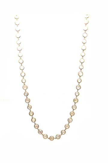 Rainbow Moonstone Necklace In 18k Yg Default Title