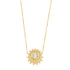 Logan Hollowell - Yellow Rose Cut Diamond Sun Necklace