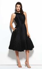 Mac Duggal Black White Red - 62435 Lace Bateau A-line Dress
