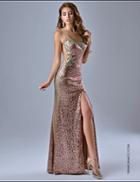 Nina Canacci - 5055 Dress In Blush/gold