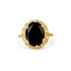 Logan Hollowell - New! Queen Diamond And Oval Onyx Ring
