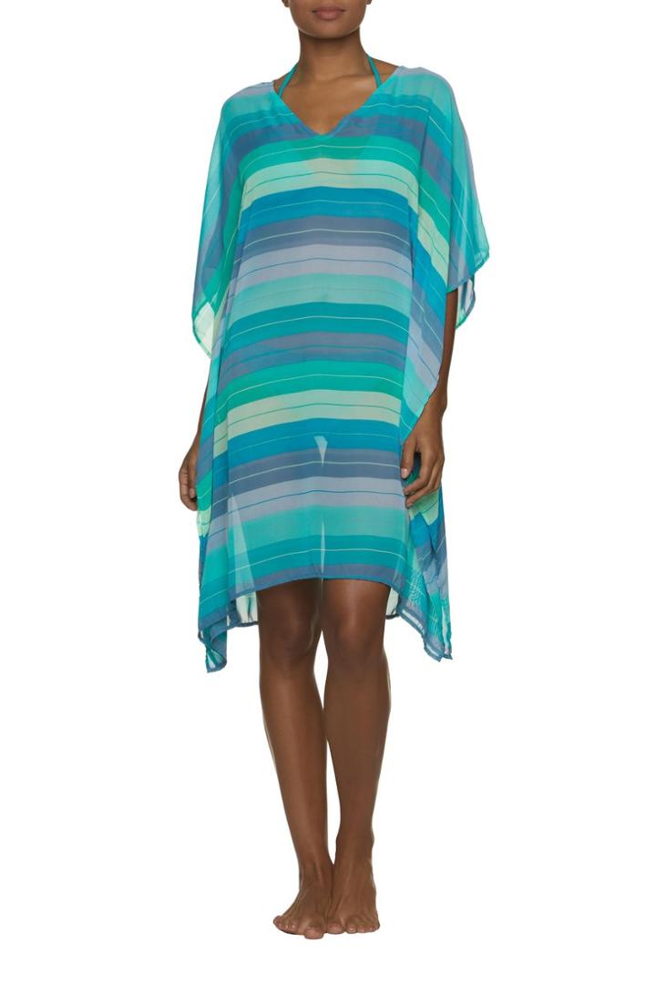Helen Jon - Beach Poncho-jade Coast