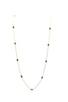 Tresor Collection - Blue Sapphire Oval Necklace In 18k Yellow Gold