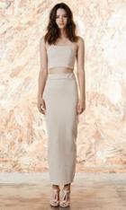 Again Collection - Angie Maxi Skirt In Neutral