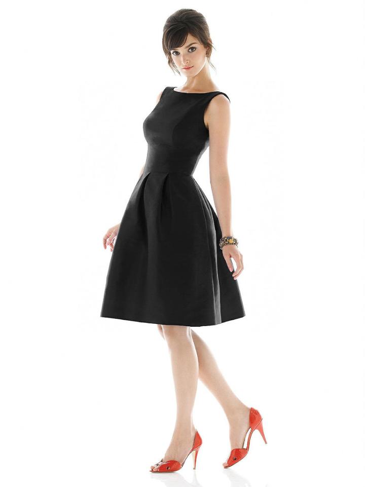 Alfred Sung - D448 Bridesmaid Dress In Black