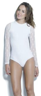 2017 Estivo Swimwear - High Neck Open Back & Long Sleeves One Piece 3011m/pop/60