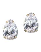 Cz By Kenneth Jay Lane - Gold Plated Pear Clip Earring