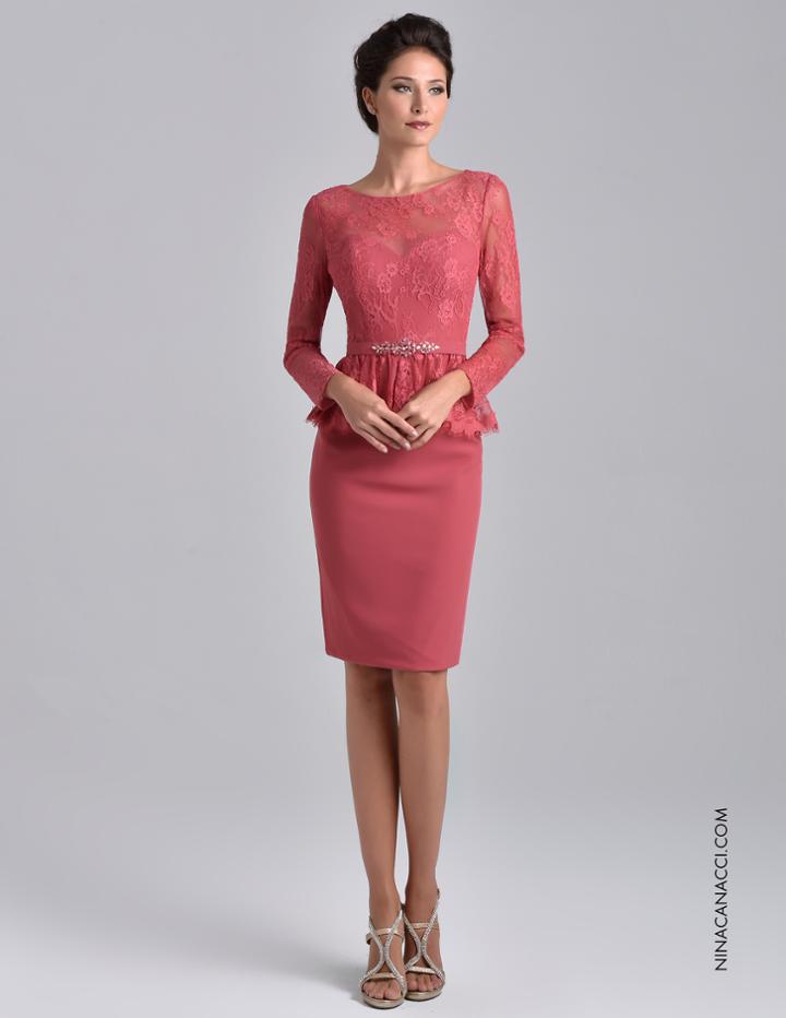 Nina Canacci - M221 Dress In Dark Rose