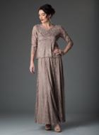 Soulmates - 1610x Queen Soutache Lace 3/4 Sleeve Top With Circle Skirt