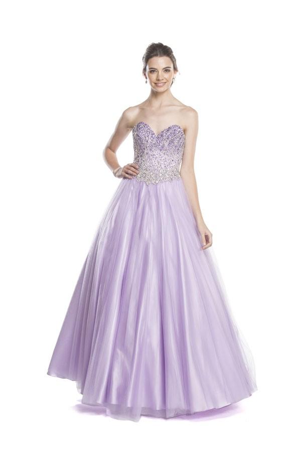 Aspeed - L1409 Iridescent Sweetheart A-line Evening Gown