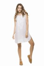 2018 Estivo Swimwear - Hand Embroidered Light Cotton Sleevesless Short Dress Cu111/ush/60