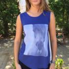 Horsing Around Rocker Tank In Navy
