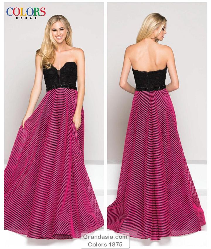 Colors Dress - 1875 Embellished Sweetheart A-line Dress