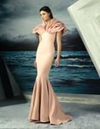 Mnm Couture - Voluminous Ruffled Long Gown G0807
