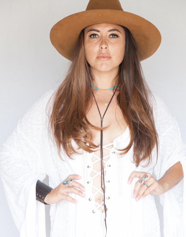 Heather Gardner - Leather Diamond Bolo