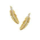 Logan Hollowell - Golden Feather Earring Large - Single Or Pair