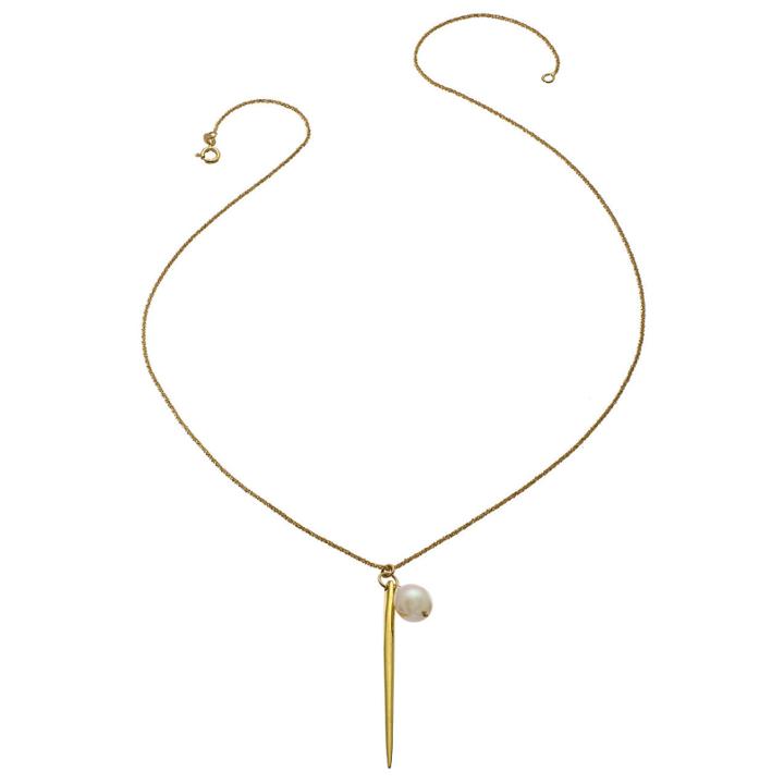 Heather Hawkins - Kiss Necklace In Dagger & Pearl