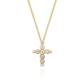 Logan Hollowell - Diamond Celestial Cross Necklace