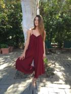 Sonoma Playsuit In Oxblood