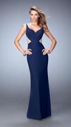 La Femme - 21864 Bejeweled Jersey Dress