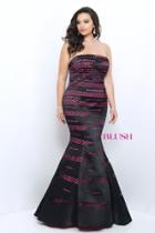 Blush Too - Strapless Mermaid Gown 11223w