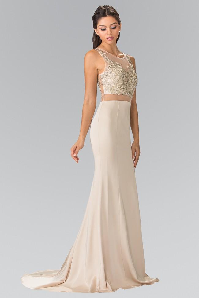 Elizabeth K - Sleeveless Two Piece Long Dress Gl2247
