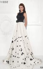 Tarik Ediz - Printed Satin Jersey Long Dress 92810