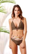 Poema Swim - Corfu Top Olivo X Lanai Bottom Olivo/aquarella Set