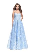 La Femme - 26338 Sweetheart Neck Beaded Lace Ballgown