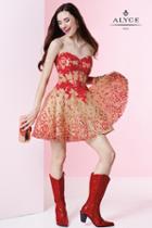 Alyce Paris Homecoming - 4432 Dress In Red Nude