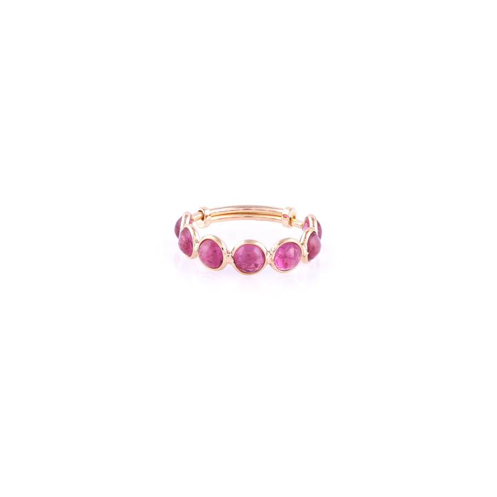 Tresor Collection - Ruby Smooth Rd.ring In 18k Yg