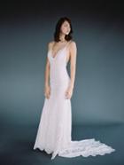 Wilderly Bride By Allure Bridals - F118 Lace Deep V-neck Bridal Dress