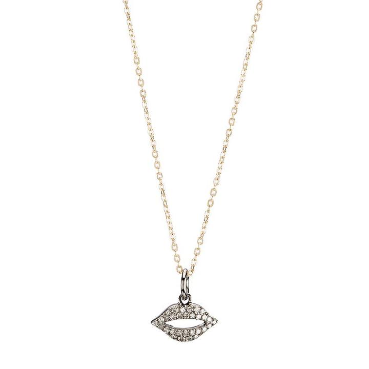 Ashley Schenkein Jewelry - Brooklyn Lips Diamond Necklace