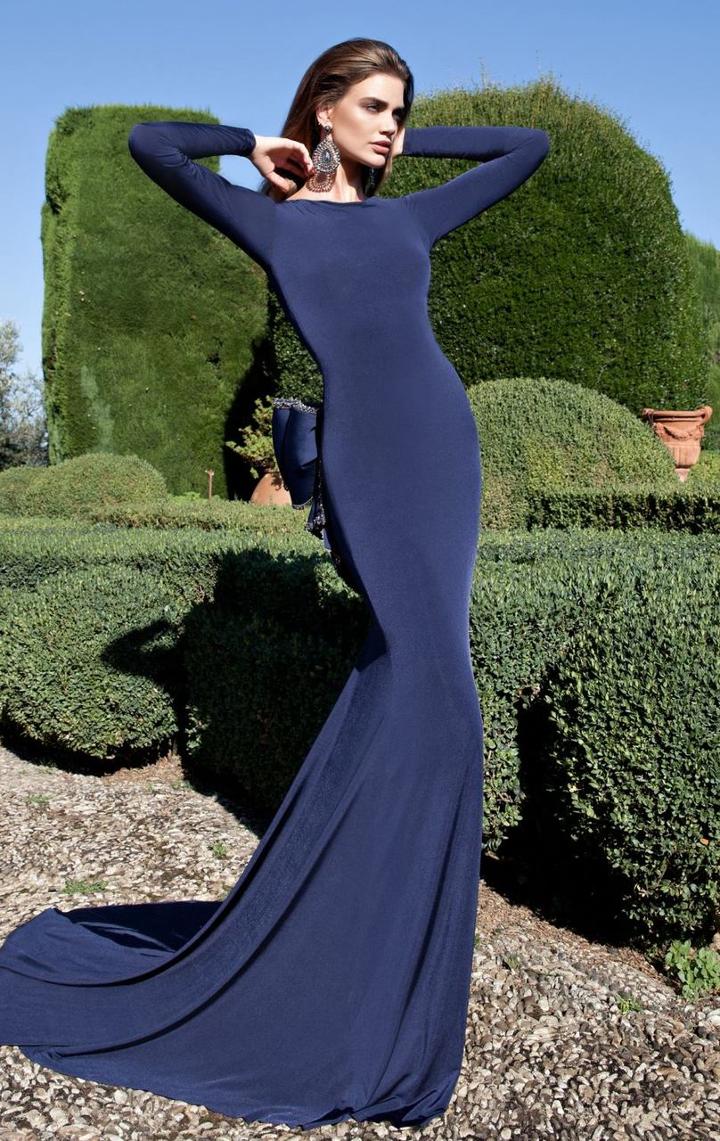 Tarik Ediz - Bow Accented Gown 92563