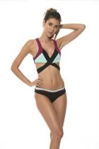 2017 Malai Swimwear - Onix Pallet Blocks Waistband Bottom B00272