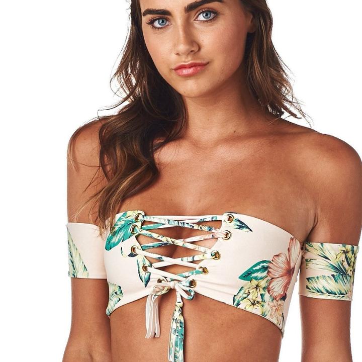 Montce Swim - Tommi Floral Corset (sleeves) Top